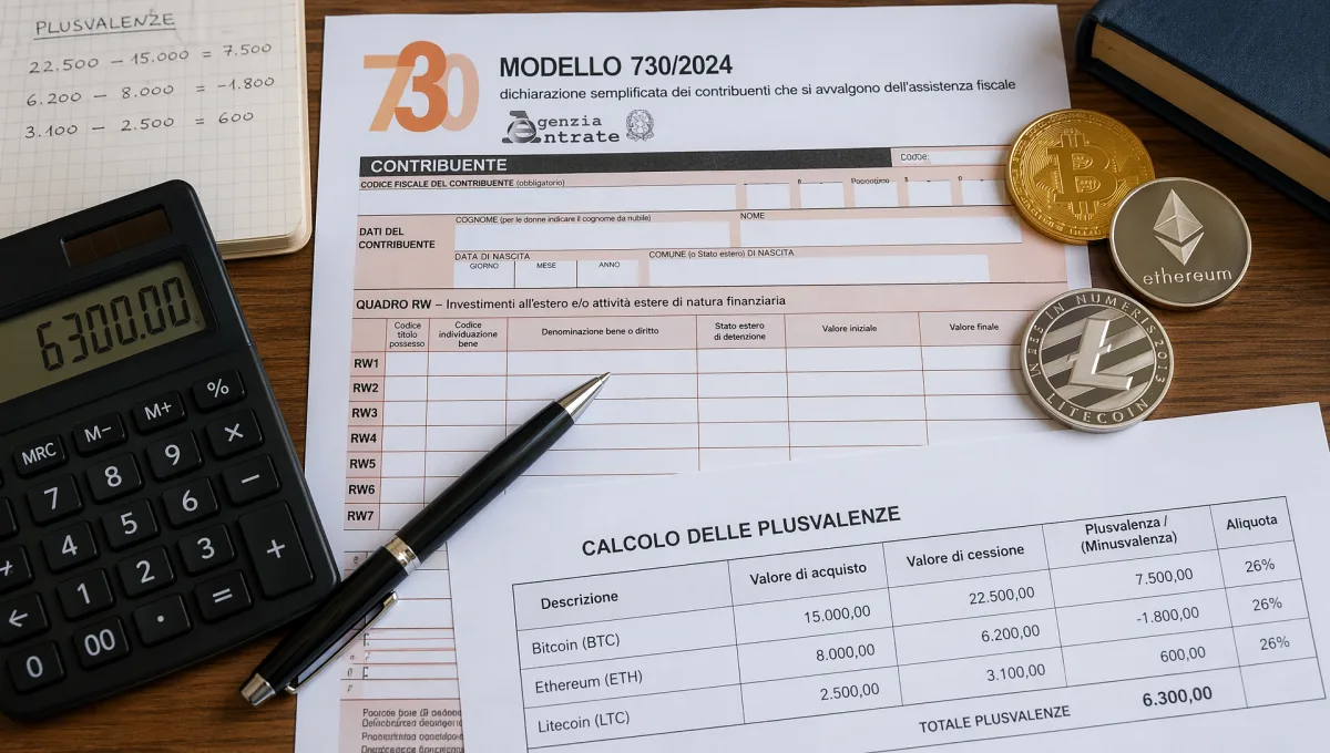 How to Report Cryptocurrency in Italy: The 730 and Tax Return Guide