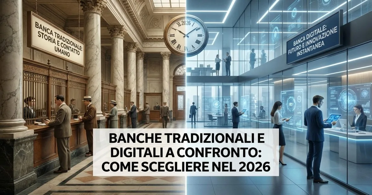 Banche tradizionali e digitali a confronto: come scegliere nel 2026