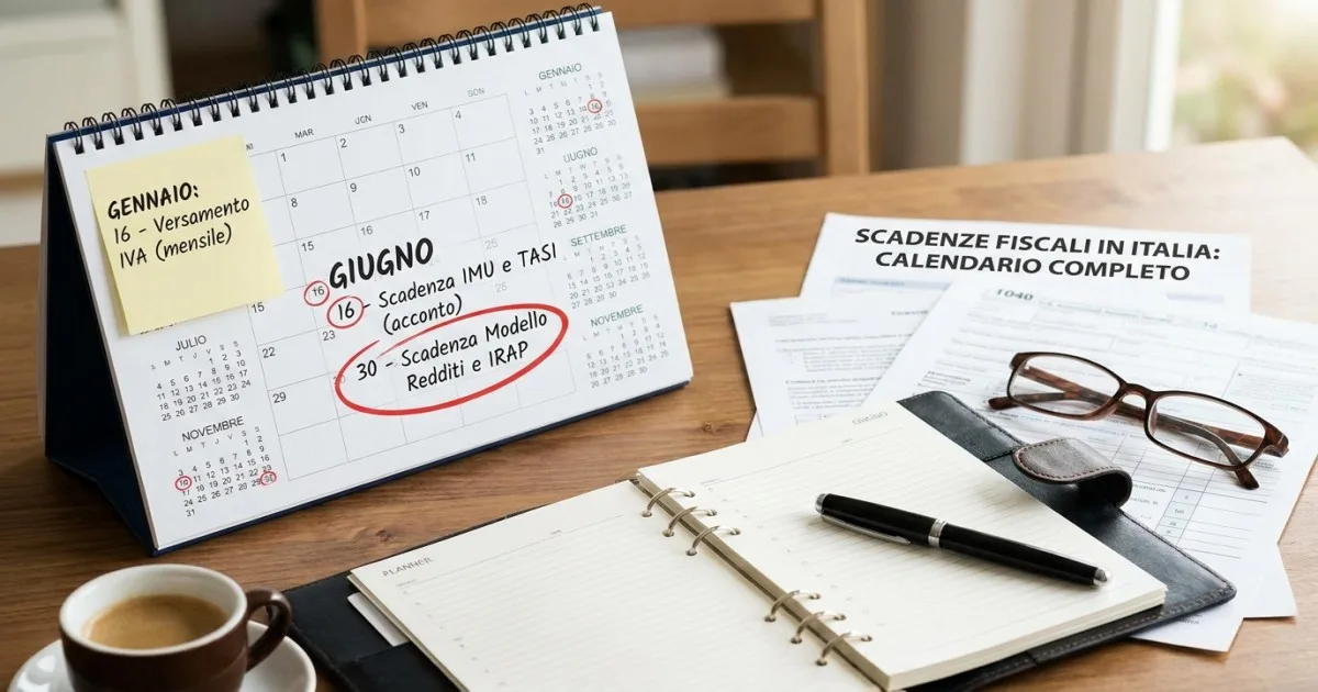 Scadenze fiscali in Italia: il calendario completo con tutte le date da ricordare